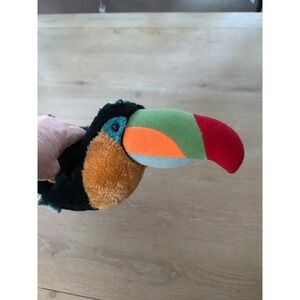 Vintage Russ Berrie‎ Mackie Toucan, Tropical 90s Treasures Plush Stuffed Animal
